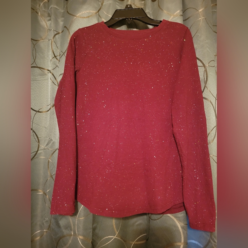 Girls sparkling long sleeve shirt
